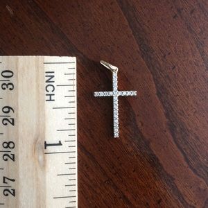 14k cross pendant